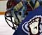 Patrick Roy's goalie mask closeup