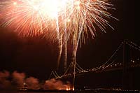 New Years fireworks in San Francisco