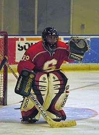 Stanford hockey goaltender