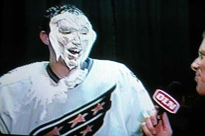 Ovechkin pie in the face