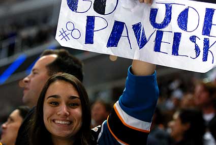 San Jose Sharks Joe Pavelski overtime game winning goal